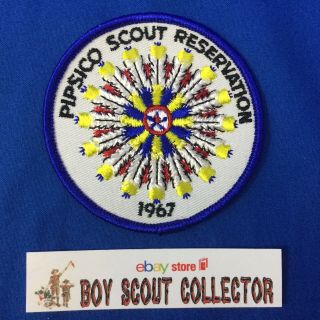 Boy Scout Camp Patch 1967 Pipsico Scout Reservation (tidewater Council)