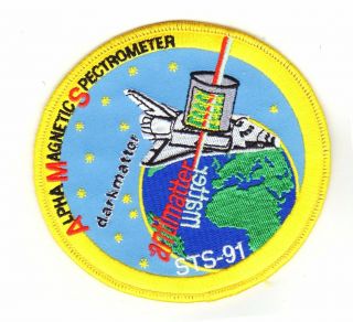 Nasa Patch Sts 91 Alpha Magnetic Spectrometer Dark Matter