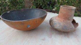 2 Salado Anasazi 1200ad Pots Pueblo Pottery Pre - Columbian No Resto