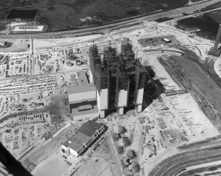 Vehicle Assembly Building Under Construction At Ksc - 8x10 Nasa Photo (ep - 944)