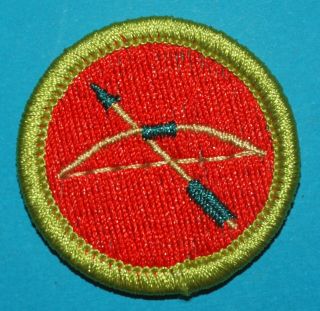 Archery Type L Merit Badge - Since 1910 Back - - Boy Scouts - 9899