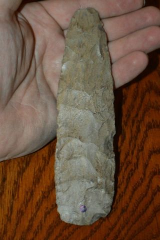 Dover Chert Mississippian Chisel Stewart Co,  Tennessee 6.  25 x 1.  5/8 3