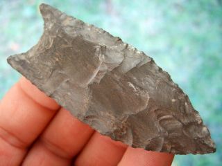 Fine 3 1/8 Inch Kentucky Clovis Point With Arrowheads Artifacts