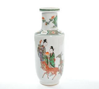 A Fine Chinese Famille Verte Porcelain Vase 3