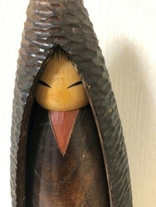 Japanese Sosaku kokeshi doll by Shido Shozan 31.  5 cm 12.  5 inches 2