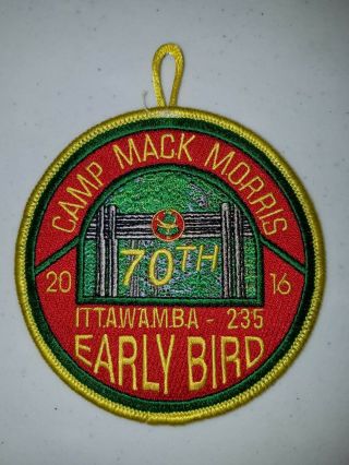 Boy Scout Oa Ittawamba Lodge 235 Camp Mack Morris 70th Early Bird 2016