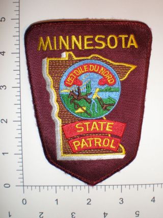 Mn Minnesota State Highway Patrol Trooper Police Reflective Patch
