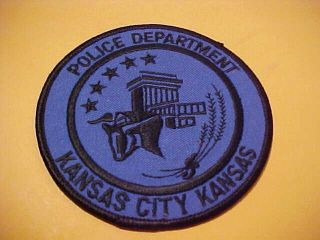 Kansas City Kansas Police Patch Shoulder Size Type 5