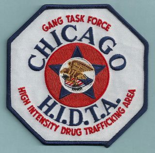 Dea Fbi Chicago Hidta Narcotics Gang Task Force Shoulder Patch