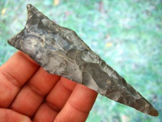 Fine 4 1/2 Inch Kentucky Dalton Point With Arrowheads Artifacts