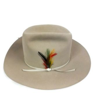 Stetson Western Cowboy Hat 4x Beaver Nra Size 7 Oval Beige