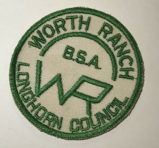 Worth Ranch Longhorn Council Camp Patch Texas Green Ce Bc1