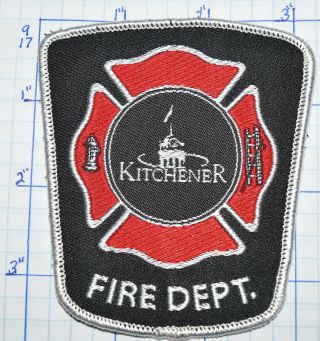 Canada,  Kitchener Fire Dept Ontario Patch