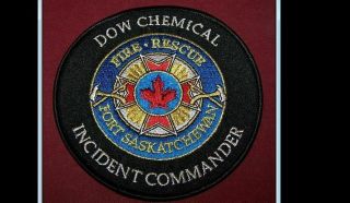 Dow Chemical Fire Department Incident Commander Patch Fort Saskatchewan Canada
