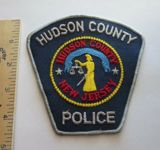 Hudson County Jersey Police Patch Vintage