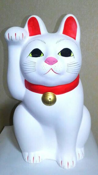 Maneki - Neko Beckoning Cat Lucky Charm Talisman Common Japanese Figurine 30cm