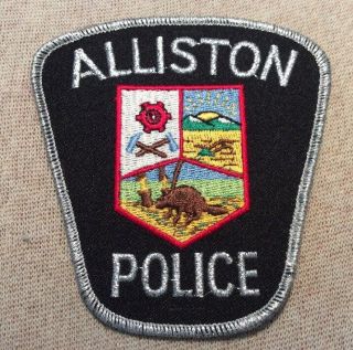 Ca Alliston Canada Police Patch