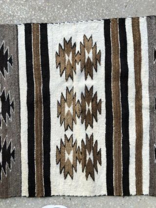 Southwestern Navajo Native American Weaving Rug Textile 44 X 29” 3