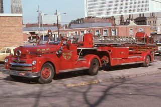 Pittsburgh Pa X - Truck 5 1956 Seagrave 85 
