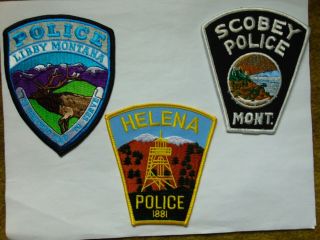 Montana Police Patch 3 Patches