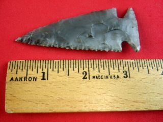 Fine Thin Made Authentic 3 3/8 Inch Oklahoma Ensor Point Indian Arrowheads 2