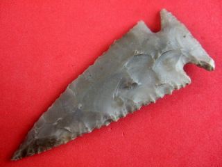 Fine Thin Made Authentic 3 3/8 Inch Oklahoma Ensor Point Indian Arrowheads 3