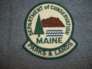 Maine Department Of Conservation Parks & Lands Patch (highway Patrol,  Police)