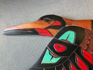 Pacific Northwest Tribal Art by Herman Peter Humming Bird Kuper Island 2