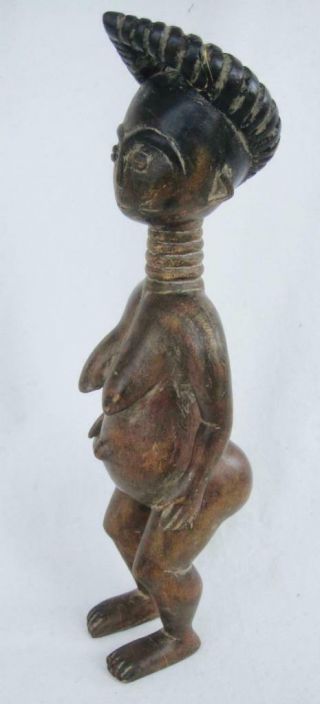 Carved Wooden African Female Tribal Figure Woman 15 