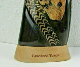 Carcross Yukon Canadian Owl Sculpture Figure (T - 2) 2