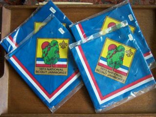 Boy Scouts - Bsa - 4 - Neckerchiefs - 1973 National Scout Jamboree - Nip
