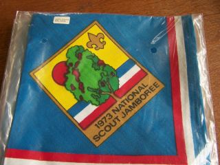BOY SCOUTS - BSA - 4 - NECKERCHIEFS - 1973 NATIONAL SCOUT JAMBOREE - NIP 2
