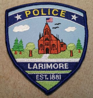 Nd Larimore North Dakota Police Patch