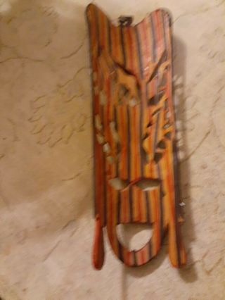 African Masks Wall Decor Ebony wood? One solid piece, .  Hand carved 2