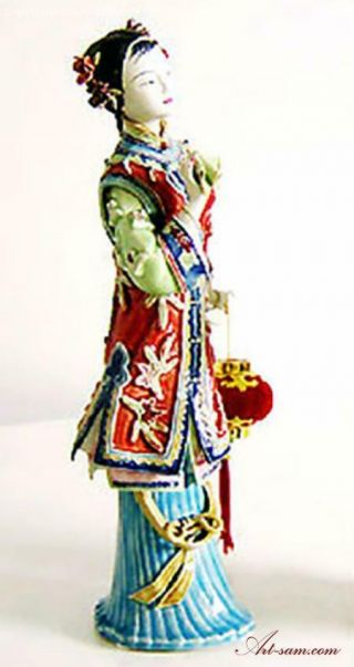 Delicate Porcelain Doll Ceramic Figurine Chinese Lady - Celebration 2