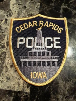 Cedar Rapids Iowa Police Shoulder Patch -