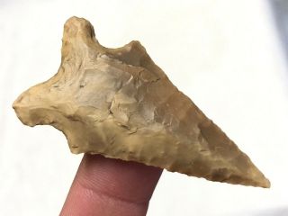 OUTSTANDING EDGEWOOD POINT COMANCHE CO. ,  TEXAS AUTHENTIC ARROWHEAD ARTIFACT AA 3