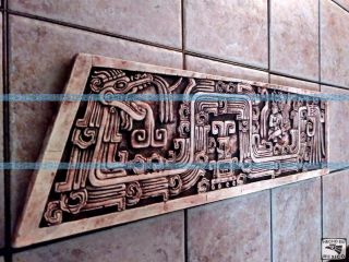 Feathered Serpent Plaque Aztec Mayan Maya Inca Prehispanic Pre - Columbian Art
