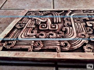 Feathered Serpent Plaque Aztec Mayan Maya Inca Prehispanic Pre - Columbian Art 2