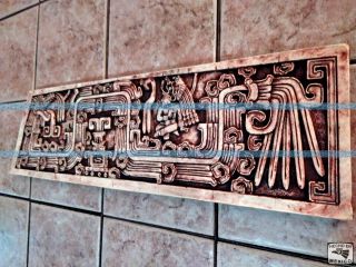 Feathered Serpent Plaque Aztec Mayan Maya Inca Prehispanic Pre - Columbian Art 3