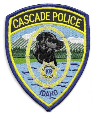Cascade Idaho Id Police Patch K9 Canine Unit Dog