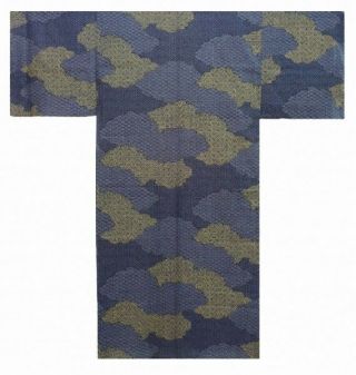 Dm - S00955 - 01 - Bk Yukata With Obi S - M - L (56 " - 58 " - 60 ") Japan Kimono Men 