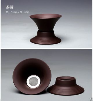 Chinese kung fu yixing authentic zisha tea set purple clay tea pot tureen teacup 2