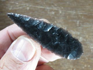 Paper Thin Early Archaic Cascade Point,  Obsidian,  Lake Co. ,  Oregon X Anderson