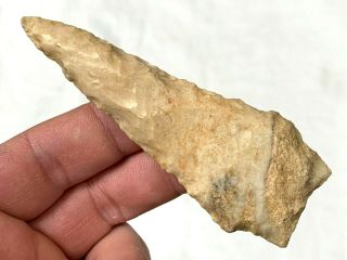 COLORFUL RICE LOBED POINT ARROWHEAD MILLER CO. ,  MISSOURI AUTHENTIC ARTIFACT MB19 2