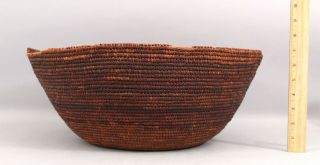 Large Antique African Native Woven Basket. 3
