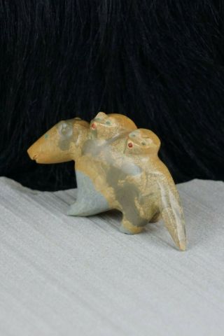 Opossum Zuni Fetish Carving - Enrike Leekya 3