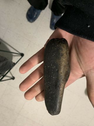 Hard Stone Polished Indian Artifact Meteorite 2