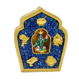 Feng Shui Blue Tara “gau” Home Protection Amulet W4110