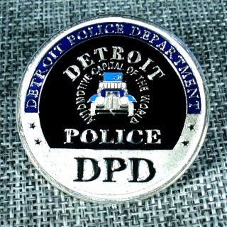 City Of Detriot Michigan Police Department Challenge Coin
